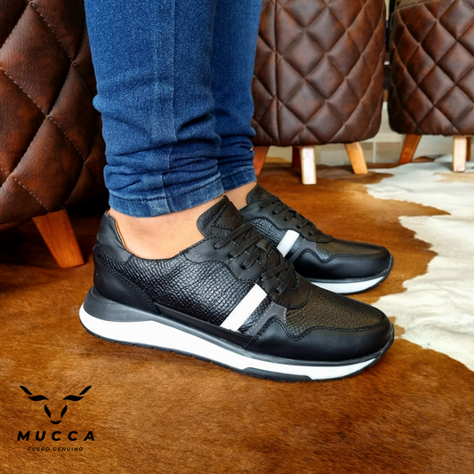 REF: 902 Cheraton Negro x Cheraton Paris Negro x Nobuck Gris x Comogli Blanco – Sneakers