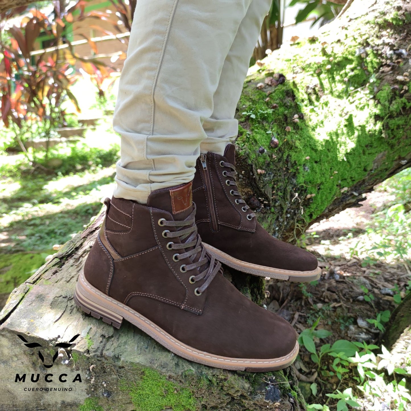847 Nobuck Choco x Versalles Coñag – Bota
