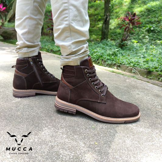 847 Nobuck Choco x Versalles Coñag – Bota